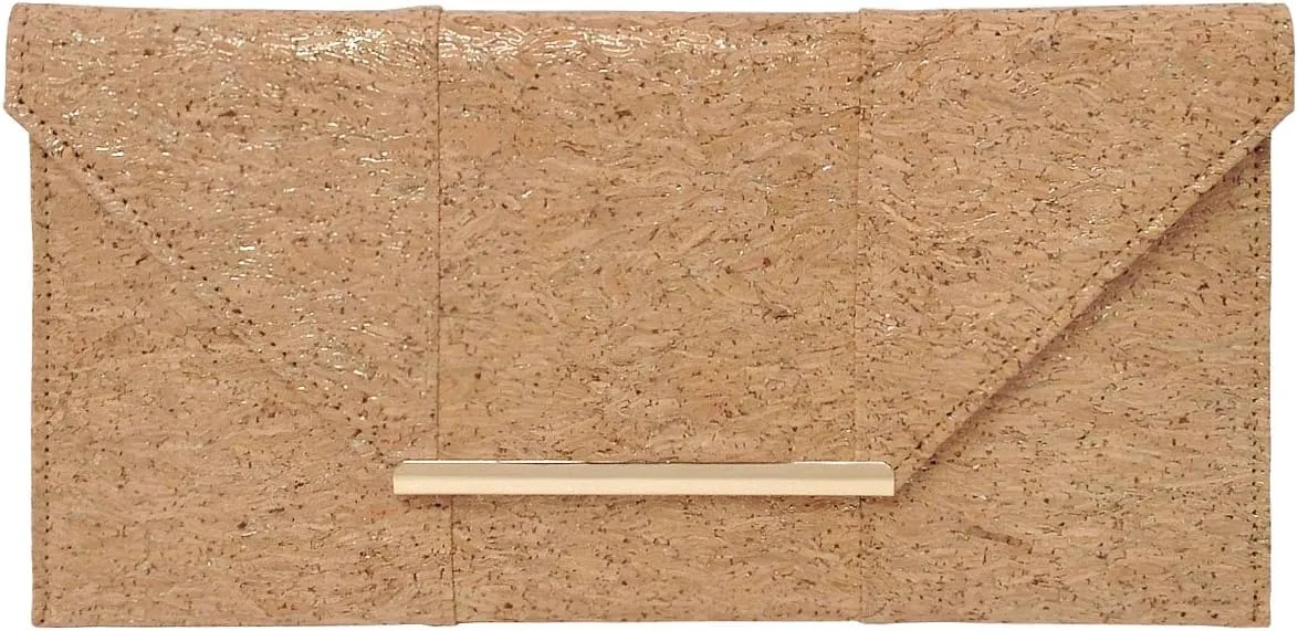 JNB Cork Envelope Flat Clutch