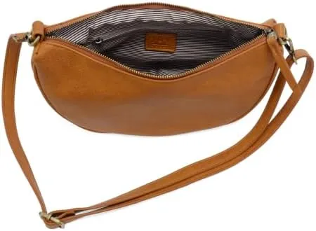 Joy Susan Women's Fashion Purse Miranda Crescent Crossbody Bag Hand Bag