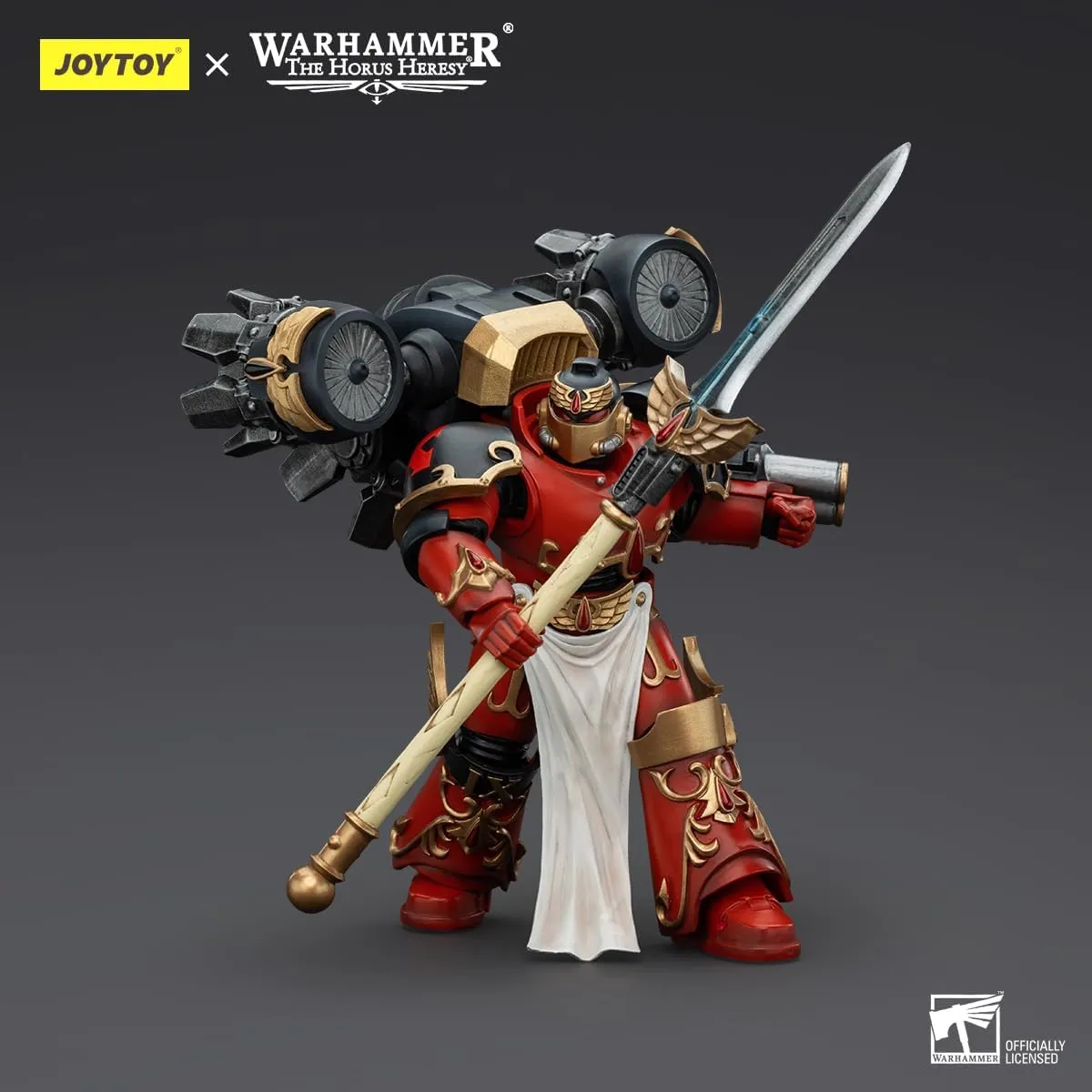 JOYTOY Warhammer The Horus Heresy Blood Angels Dawnbreaker Cohort Dawnbreaker Champion 4.76in 1/18 Scale Collectible Action Figure with Exquisite Design, Gifts for Fans & Collectors
