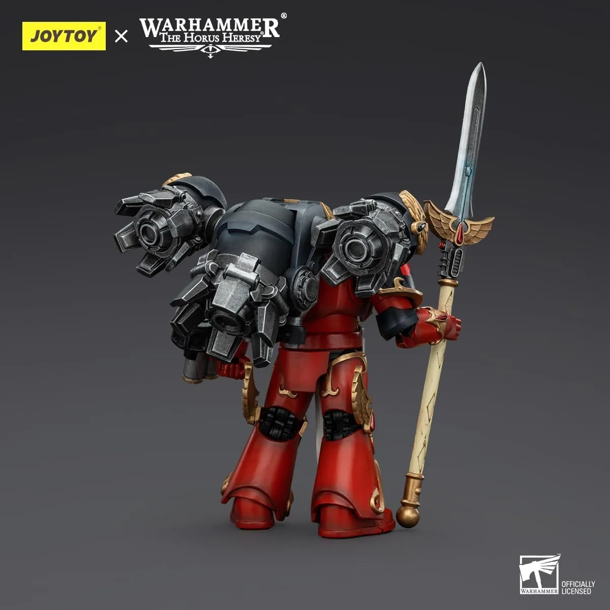 JOYTOY Warhammer The Horus Heresy Blood Angels Dawnbreaker Cohort Dawnbreaker Champion 4.76in 1/18 Scale Collectible Action Figure with Exquisite Design, Gifts for Fans & Collectors