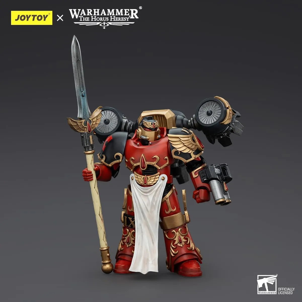 JOYTOY Warhammer The Horus Heresy Blood Angels Dawnbreaker Cohort Dawnbreaker Champion 4.76in 1/18 Scale Collectible Action Figure with Exquisite Design, Gifts for Fans & Collectors