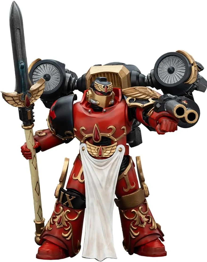 JOYTOY Warhammer The Horus Heresy Blood Angels Dawnbreaker Cohort Dawnbreaker Champion 4.76in 1/18 Scale Collectible Action Figure with Exquisite Design, Gifts for Fans & Collectors