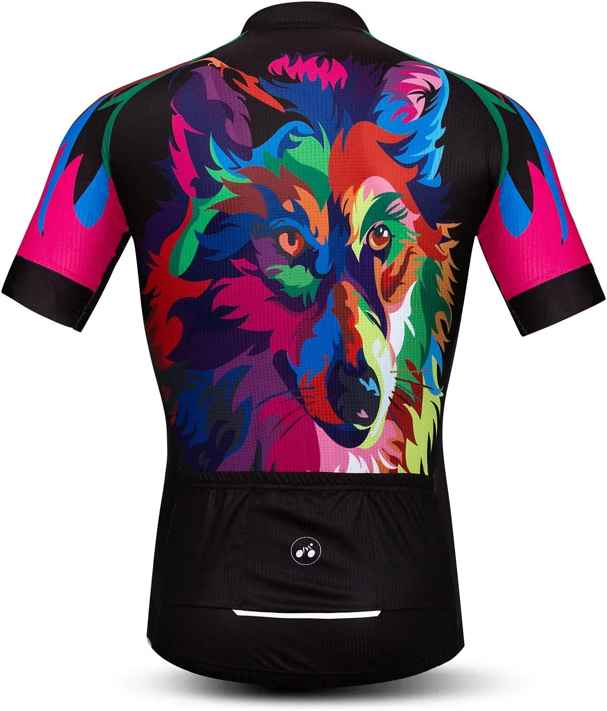 JPOJPO Men's Cycling Jersey Bicycle Short Sleeved Bicycle Jacket with Pockets