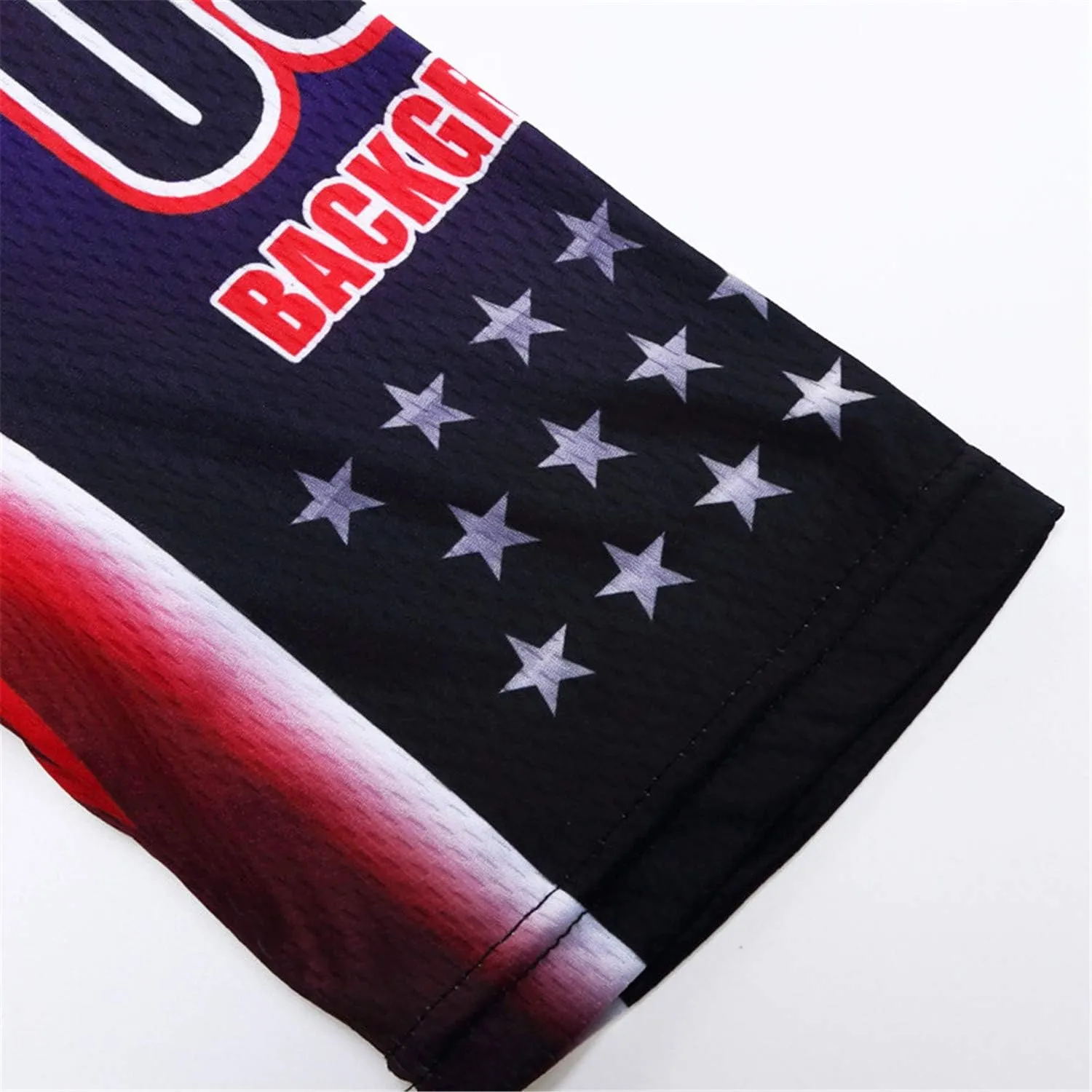 JPOJPO USA Cycling Jersey Men Short Sleeve Bike Shirts Biking Jersey Summer American Bicycle Tops with 3 Pockets Reflective