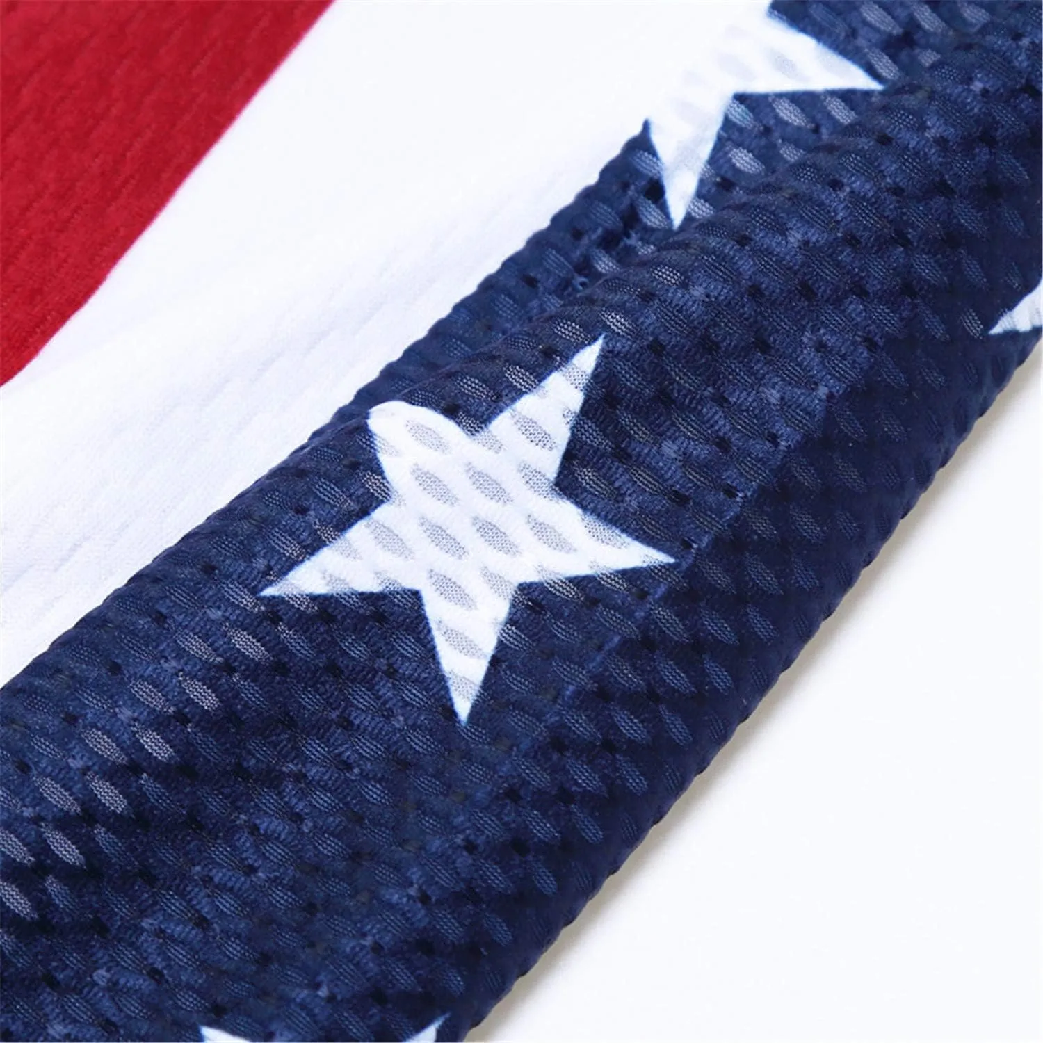 JPOJPO USA Cycling Jersey Men Short Sleeve Bike Shirts Biking Jersey Summer American Bicycle Tops with 3 Pockets Reflective