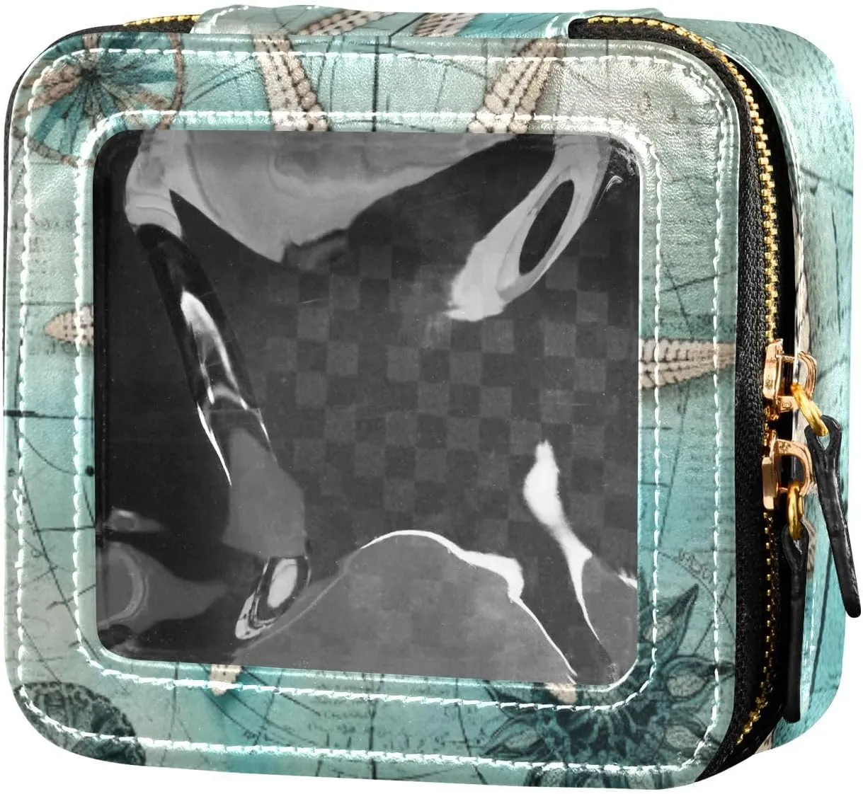 JUNZAN Vintage Starfish Map Women Men Tennis Backpack Tennis Bag Holds 2 Rackets Tennis, Badminton, Racketball (user)