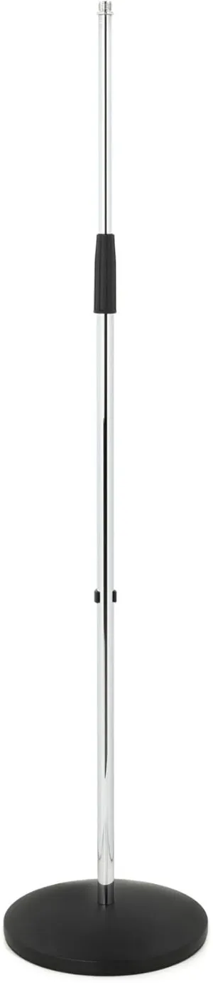 K&M 260/1 Round-base Microphone Stand - Chrome