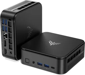 KAMRUI Mini PC with AMD Ryzen 7 PRO 5875U, 16GB DDR4 512GB M.2 SSD Mini Computer, Mini Gaming PC with USB Type-C, Desktop Computer Supports Triple 4K Display, WiFi 6, BT 5.2