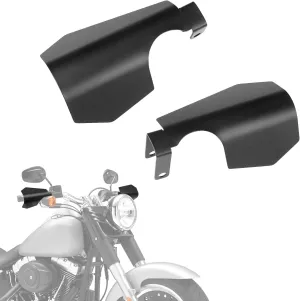 KEMIMOTO 1 Pair Motorcycle Handguards Coffin Cut Hand Guard Hand Shields Compatible with 2012-2024 2025 Softail Fat Bob Slim Sport Glide FL with Cable Clutch