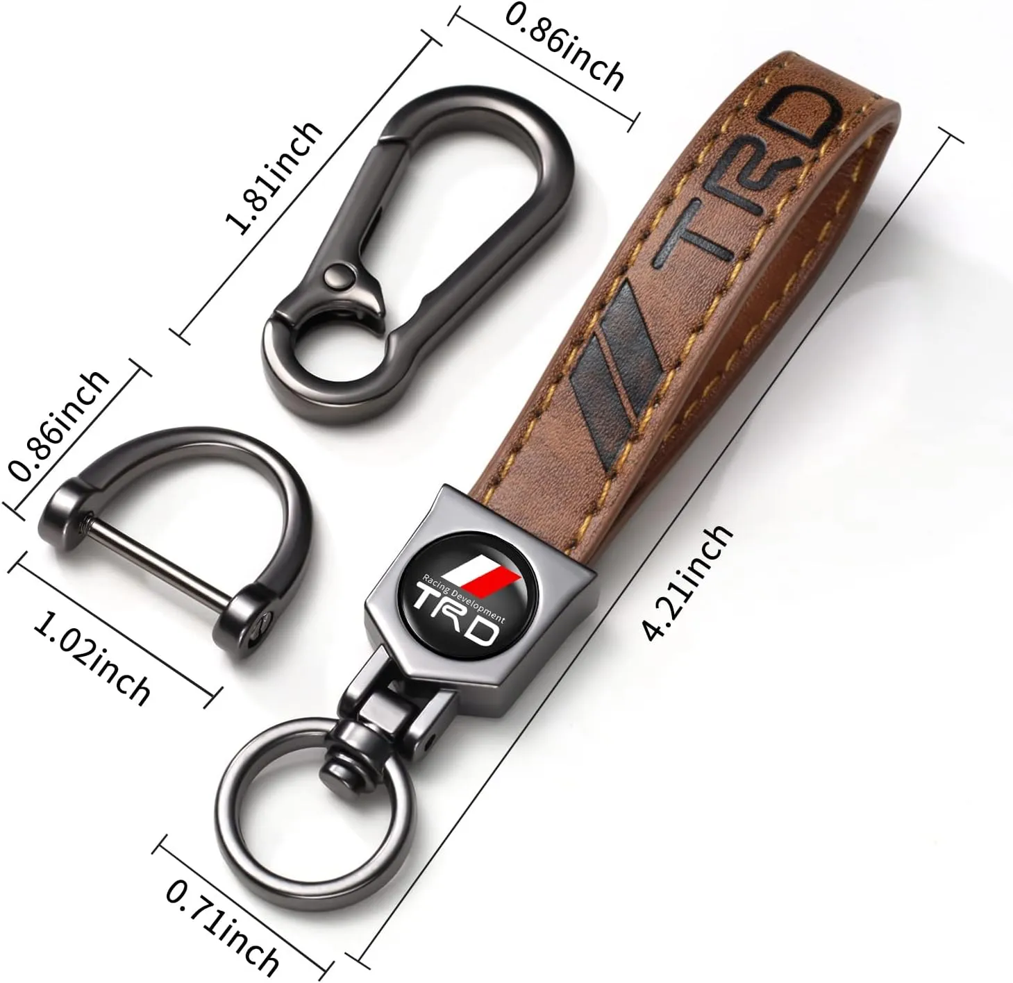 Keychain for Car, Car Keychain Keyring for Men and Women Car Accessories, Family Present, Black
