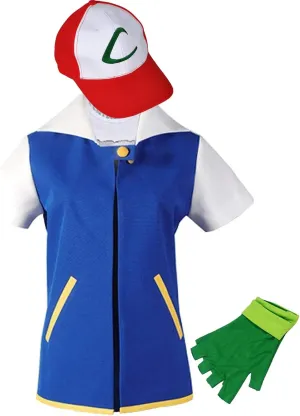 Kids Adult Hoodie Jacket Gloves Hat Sets for Trainer Hallowee Cosplay Costume