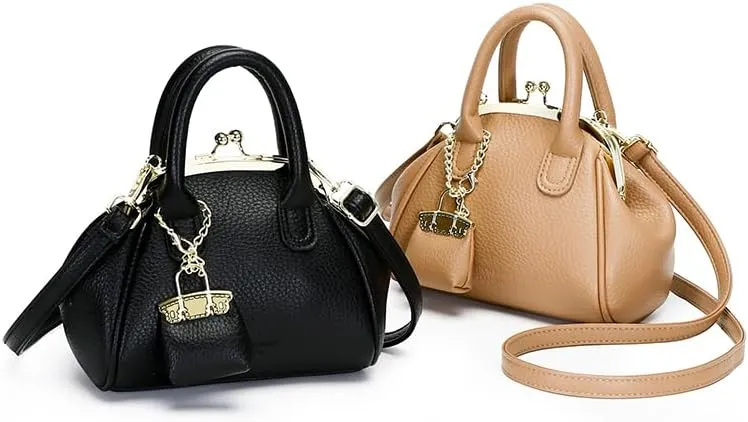 Kiss Lock Purse and Handbags,Trendy Mini Design Clutch Purses Vintage Crossbody Evening Clutch 2025