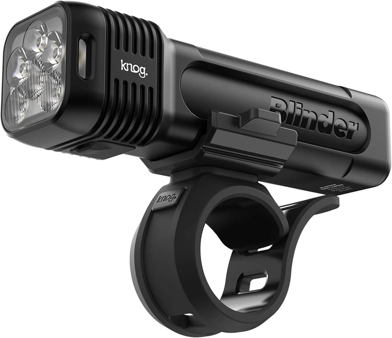 Knog Blinder 1300 Bike Light - 1300 Lumen Bicycle Light with Compact CNC Design, 6 Modes, USB-C Rechargeable, IP67 Waterproof, LED Battery Indicator & Side Visibility Windows