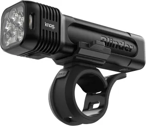Knog Blinder 1300 Bike Light - 1300 Lumen Bicycle Light with Compact CNC Design, 6 Modes, USB-C Rechargeable, IP67 Waterproof, LED Battery Indicator & Side Visibility Windows