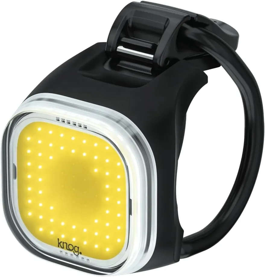 Knog Blinder Mini Bike Light - Bright 50 Lumen Bike Headlight with COB LED, USB Rechargeable, 8 Flash Modes, Ultralight 17g, IP67 Waterproof, 300m Visibility