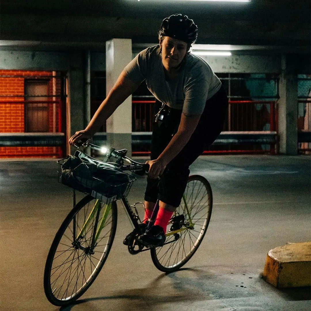 Knog Blinder Mini Bike Light - Bright 50 Lumen Bike Headlight with COB LED, USB Rechargeable, 8 Flash Modes, Ultralight 17g, IP67 Waterproof, 300m Visibility