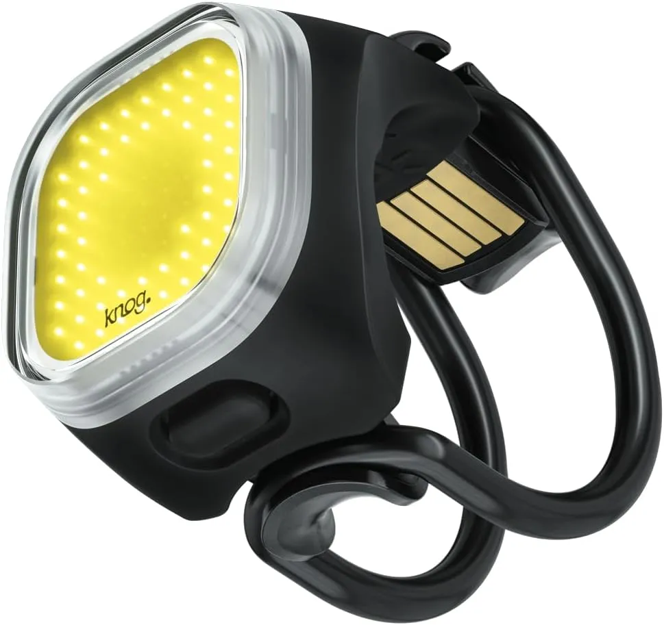 Knog Blinder Mini Bike Light - Bright 50 Lumen Bike Headlight with COB LED, USB Rechargeable, 8 Flash Modes, Ultralight 17g, IP67 Waterproof, 300m Visibility
