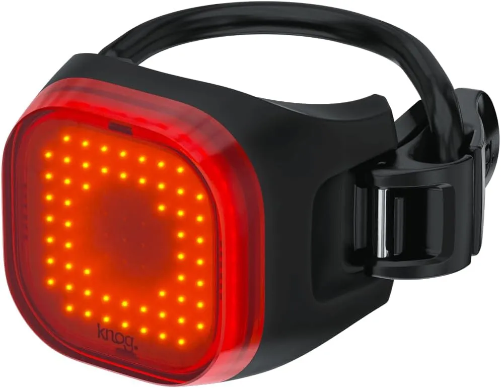 Knog Blinder Mini Rear Bike Light - Compact USB Rechargeable Bike Tail Light, 30 Lumen COB LED, 8 Flash Modes, Ultralight 17g, IP67 Waterproof, 300m Visibility, 30-Hour Runtime