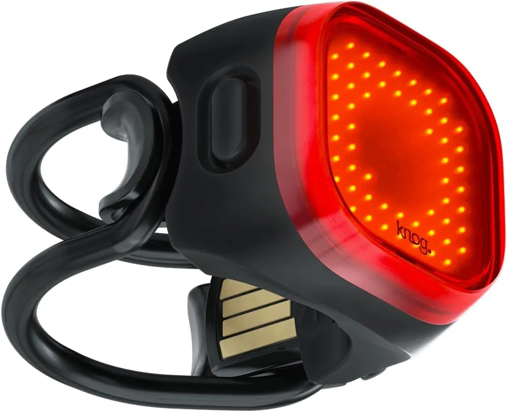 Knog Blinder Mini Rear Bike Light - Compact USB Rechargeable Bike Tail Light, 30 Lumen COB LED, 8 Flash Modes, Ultralight 17g, IP67 Waterproof, 300m Visibility, 30-Hour Runtime