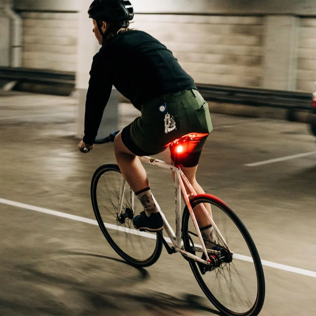 Knog Blinder Mini Rear Bike Light - Compact USB Rechargeable Bike Tail Light, 30 Lumen COB LED, 8 Flash Modes, Ultralight 17g, IP67 Waterproof, 300m Visibility, 30-Hour Runtime