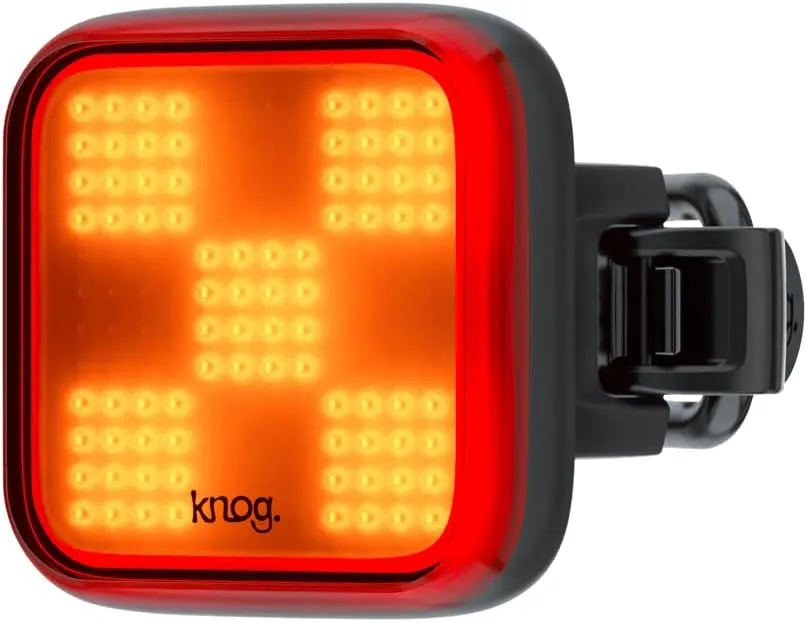 Knog Blinder Rear Bike Tail Light - 100 Lumen USB Rechargeable, Waterproof, 8 Modes, Fits 22-32mm, 450m Visibility