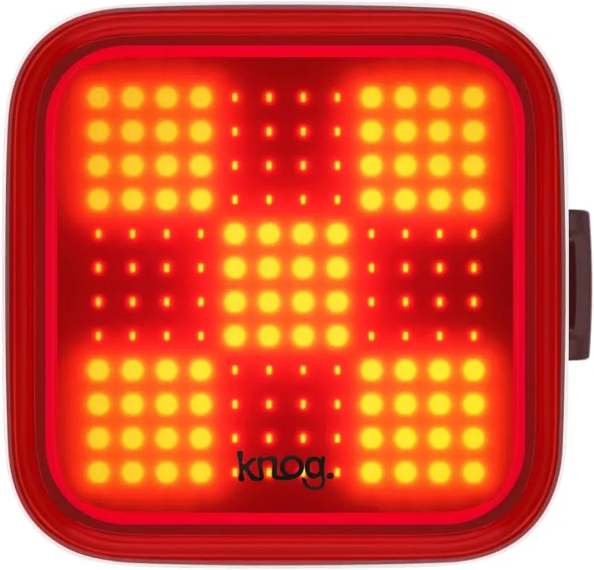 Knog Blinder Rear Bike Tail Light - 100 Lumen USB Rechargeable, Waterproof, 8 Modes, Fits 22-32mm, 450m Visibility
