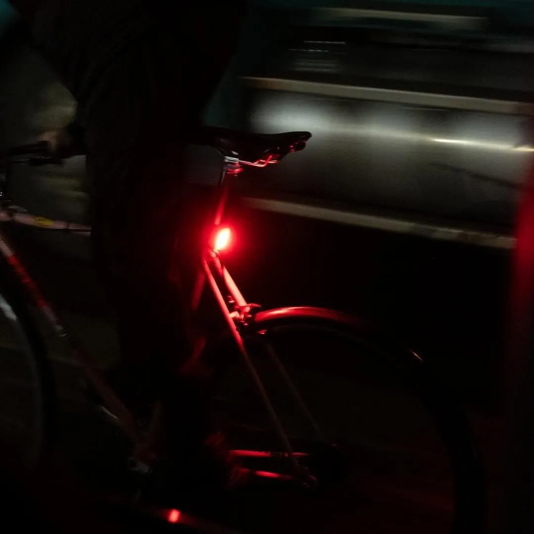 Knog Blinder Rear Bike Tail Light - 100 Lumen USB Rechargeable, Waterproof, 8 Modes, Fits 22-32mm, 450m Visibility
