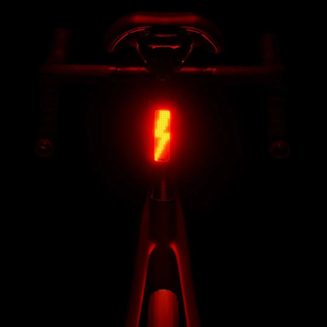 Knog Blinder V USB Rechargeable Rear Bike Light - Powerful 100 Lumen Bike Tail Light Visible Up to 900m, IP67 Waterproof Bike Rear Light with Unique Flash Modes, Fits All Seat Posts