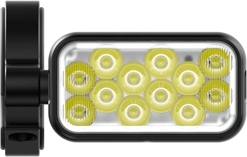 Knog Blinder X 2300 Lumen Bike Light - Ultra-Bright Bike Headlight with Remote, IP67 Waterproof, 6 Modes, Secure Mounts, USB-C Rechargeable Battery Pack - for MTB, Road & Trail Riding