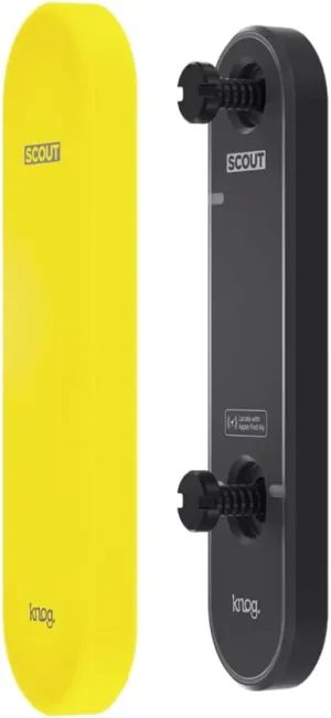 Knog Scout Bike Alarm Detects Vibration & Sounds Alarm, Black, H4.1 x W1.0 x L0.3 inches