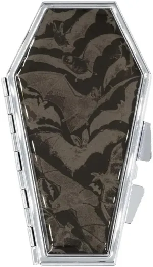 kreepsville 666 Realistic Flying Bat Coffin Compact Mirror Gothic Makeup Horror