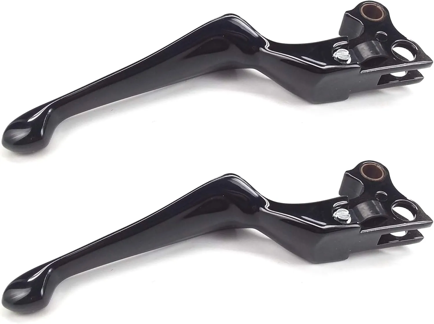 Kuryakyn 1847 Motorcycle Handlebar Accessory: Boss Blades Clutch and Brake Trigger Levers for 1996-2017 Harley-Davidson Motorcycles with Cable Clutch, Gloss Black, 1 Pair