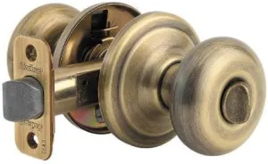 Kwikset Juno CP730J-5 Privacy Door Knob Antique Brass
