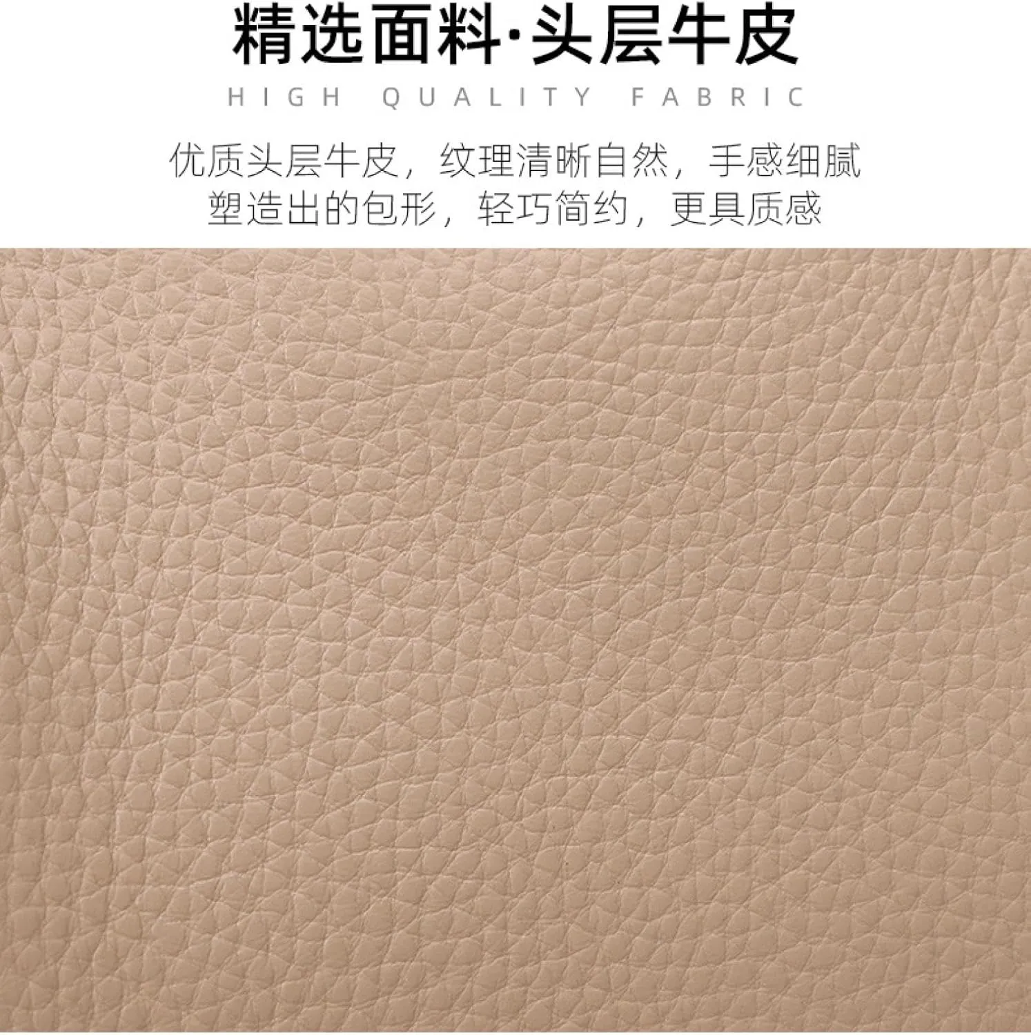 Ladies Bag in Soft Top Leather Tote Shoulder Crossbody in Double-compartment Cowhide