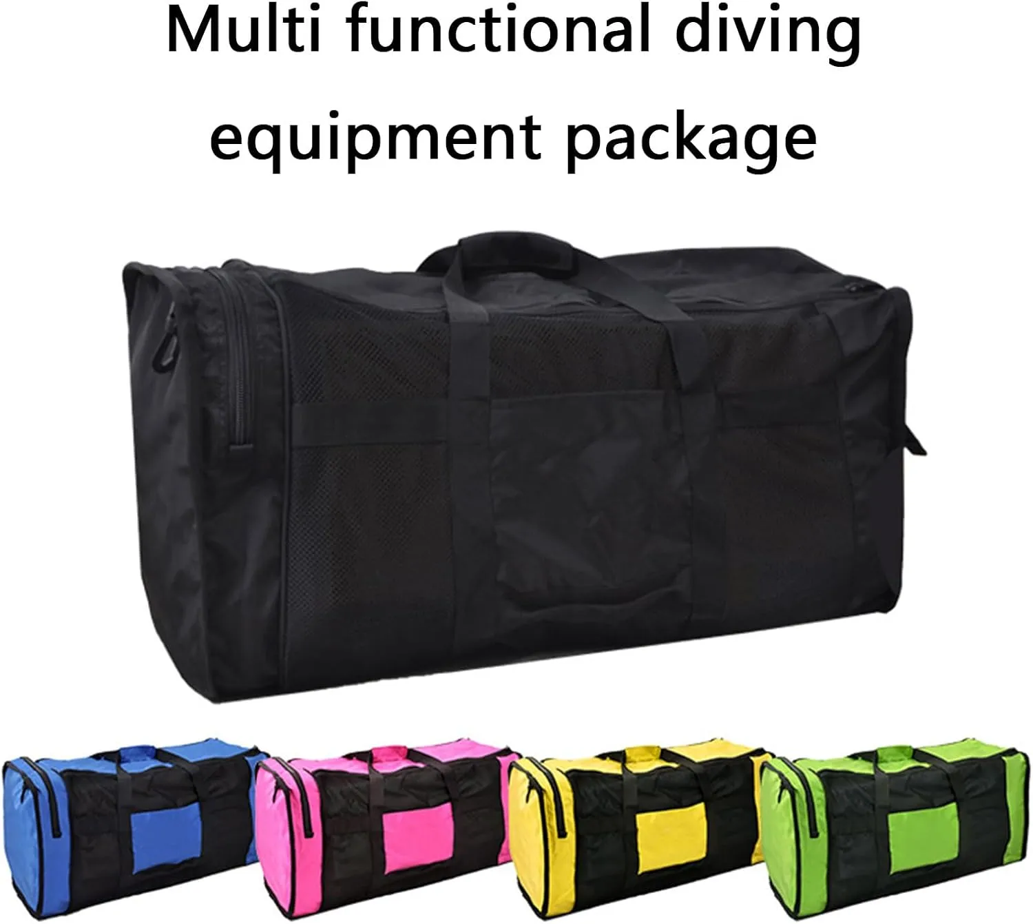 Large Capacity Sports Duffle Bag Large Meshes Dive Beach Bags Snorkeling Duffle Handbag Diving Duffle Carry Bag Enduring