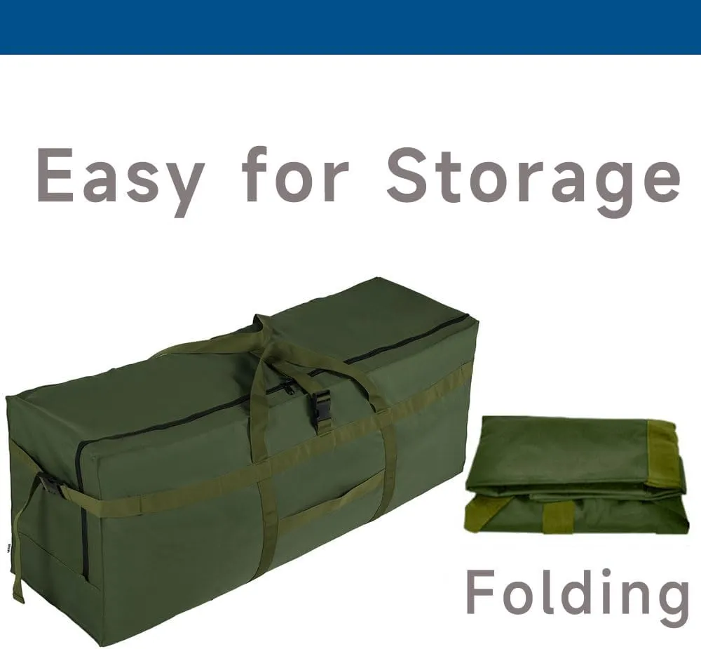 Large Duffel Bag, 120L Waterproof Carry on Weekend Overnight Storage Bag Over Luggage for Airline, Travel, Camping, Moving, 200l-dark Green