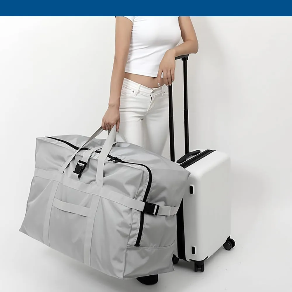 Large Duffel Bag, 120L Waterproof Carry on Weekend Overnight Storage Bag Over Luggage for Airline, Travel, Camping, Moving