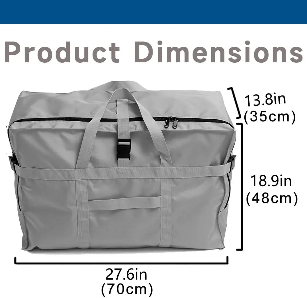 Large Duffel Bag, 120L Waterproof Carry on Weekend Overnight Storage Bag Over Luggage for Airline, Travel, Camping, Moving