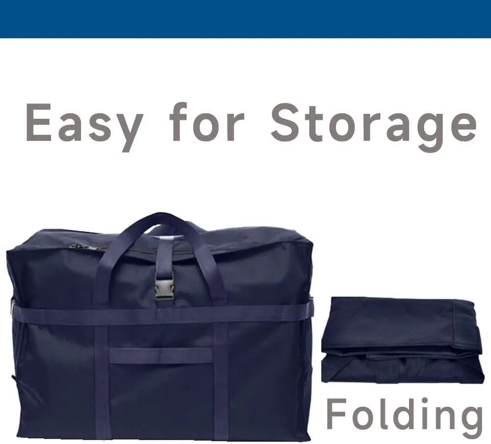 Large Duffel Bag, 120L Waterproof Carry on Weekend Overnight Storage Bag Over Luggage for Airline, Travel, Camping, Moving