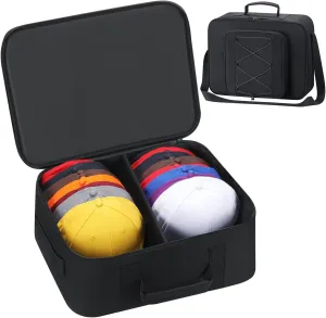 Large Hat Bag for Baseball Caps holds up to 30 hats, Hat Organizer Carrier Bag with Soft Padding, Hat Organizer Case with Front Pocket, Cap Storage for Baseball Caps for Travel & Moving