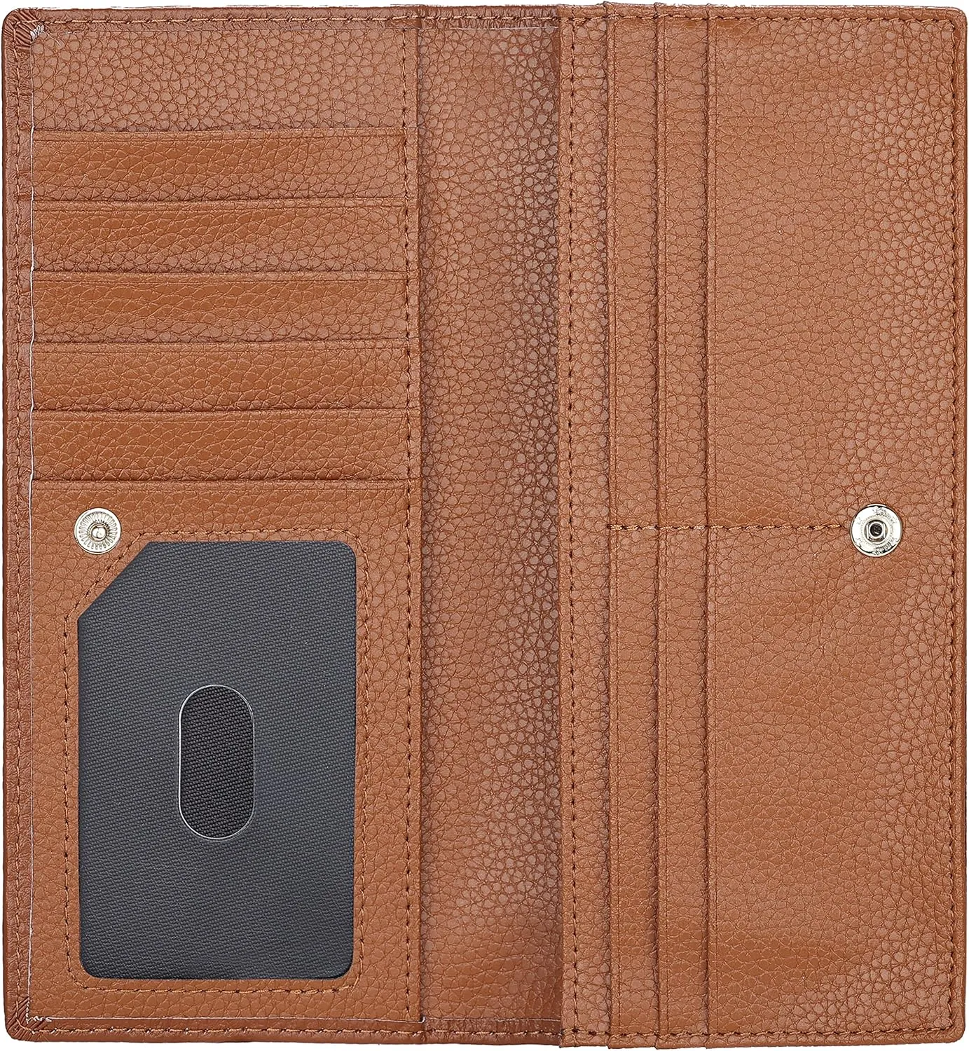 Lavemi Ultra Slim Thin Leather Women Wallet RFID Blocking Credit Card Holder Bifold Long Ladies Billfold