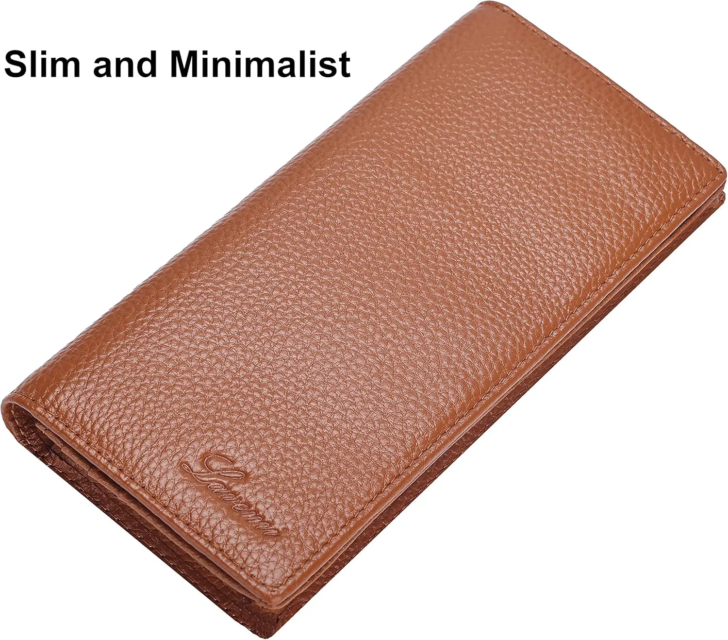 Lavemi Ultra Slim Thin Leather Women Wallet RFID Blocking Credit Card Holder Bifold Long Ladies Billfold