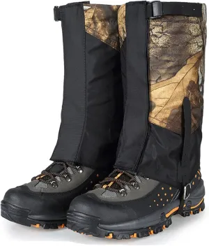 Leg Gaiters, Camouflage, Breathable, Waterproof, Snake-Proof Hiking Boots, Suitable for Hiking and Desert Jungle Camping Snow Boots Leggings (Color : A, Size : One Size)