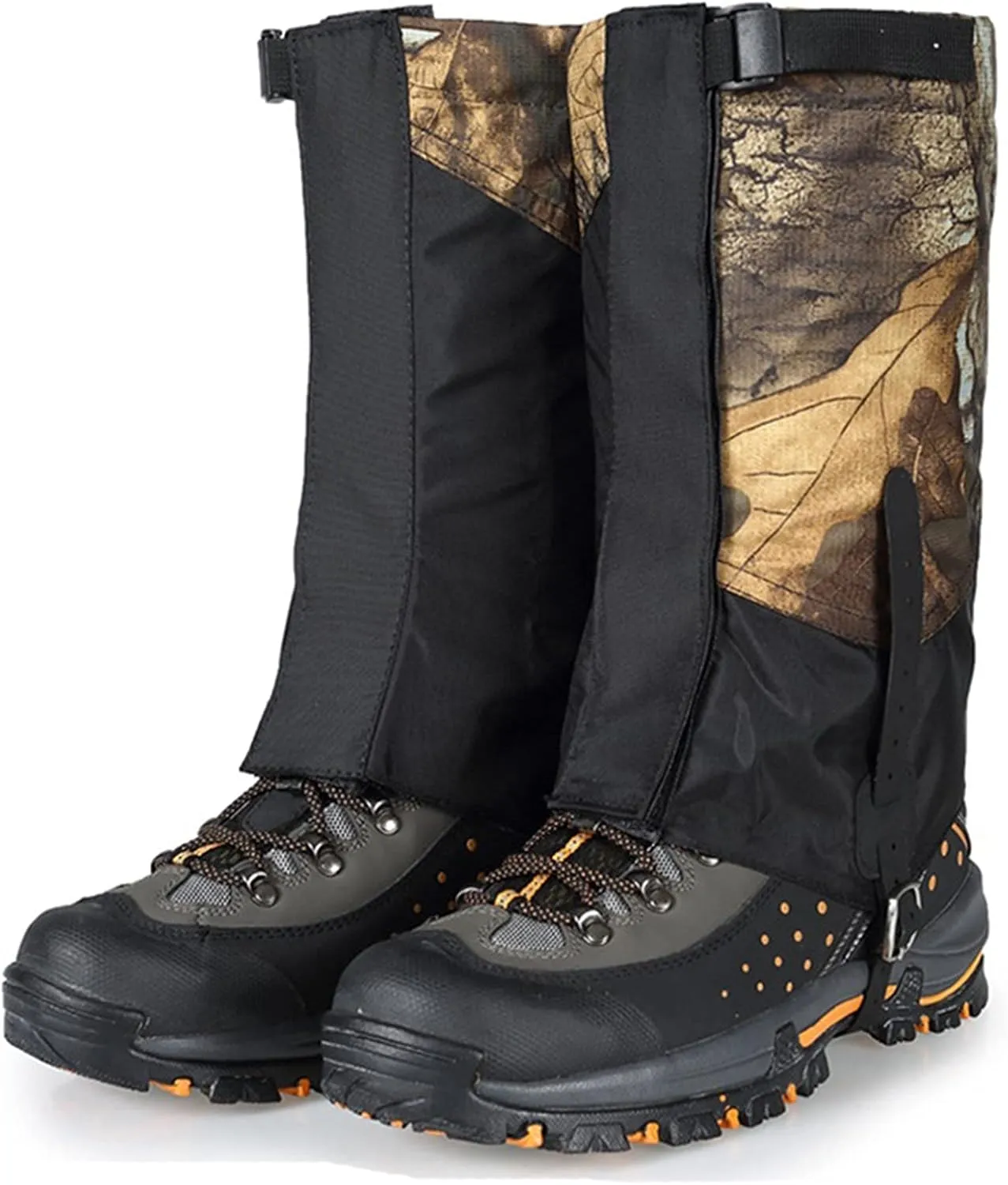 Leg Gaiters, Camouflage, Breathable, Waterproof, Snake-Proof Hiking Boots, Suitable for Hiking and Desert Jungle Camping Snow Boots Leggings (Color : A, Size : One Size)