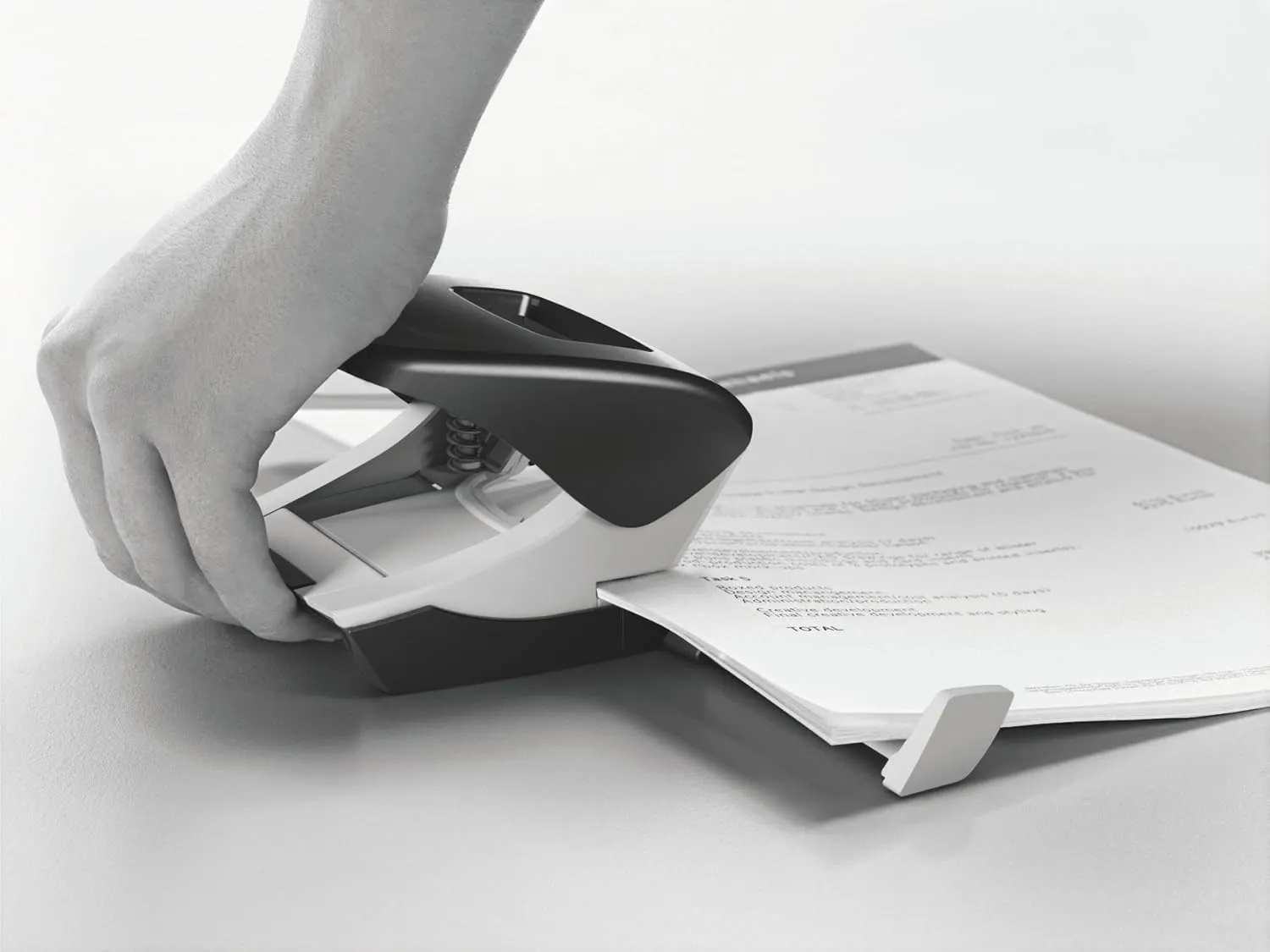 Leitz Hole Punch, 30 Sheets, Guide Bar with Format Markings, Metal, NeXXt Range, 50080095 - Black