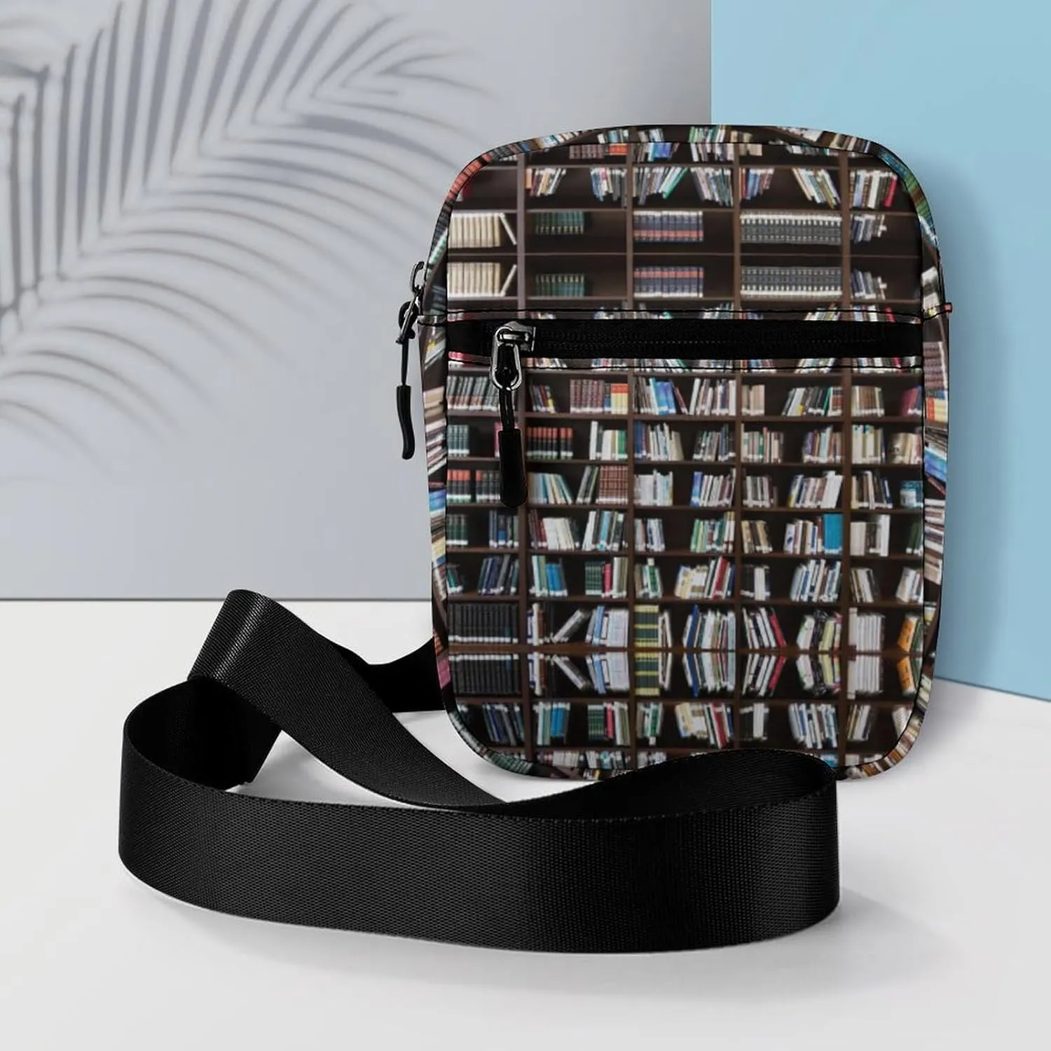 Library Document Shelf Detachable Shoulder Strap Small Shoulder Bag Unisex