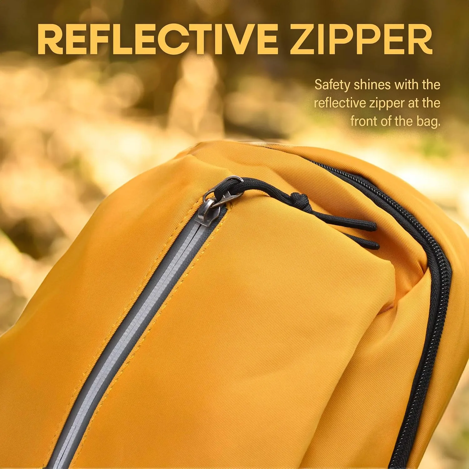 Lightweight Gray Sling Bag for Men and Women - Anti Theft Womens and Mens Crossbody Bag with Reflective Zipper