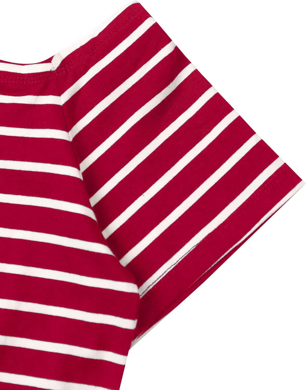 LilyCoco Striped Off The Shoulder Tops for Women Short Sleeve Sexy Fitted Pirate Shirt