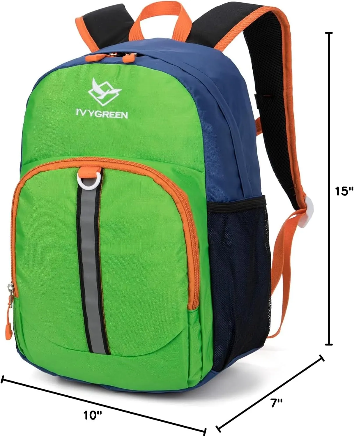 Little Kids Hiking Backpack, Toddler Backpack for Boys or Girls, Ideal for a Day Outdoor Adventures (Green, Kids - Medium)