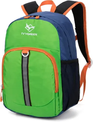 Little Kids Hiking Backpack, Toddler Backpack for Boys or Girls, Ideal for a Day Outdoor Adventures (Green, Kids - Medium)
